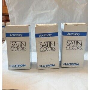 3 Lutron SCR-15-ES Satin Colors Eggshell 15A 125V Receptacle